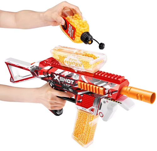 רובה חשמלי אוטומטי לכדורי ג'ל Hyper Gel Fire עם 10,000 כדוריות ג'ל ומשקפי מגן 2