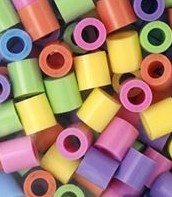חרוזי גיהוץ גדולים שקית 500 חרוזים - פסטל 2
