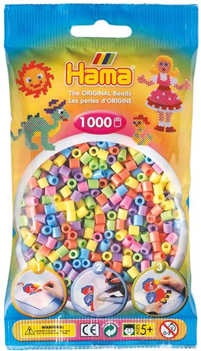 חרוזי גיהוץ 1000 יחידות - פסטל 4