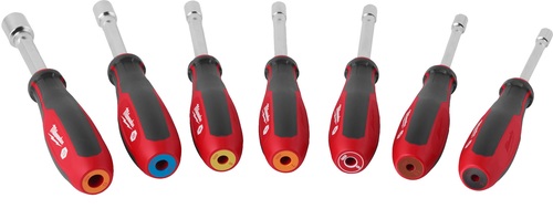 סט 7 מברגי בוקסה חלולים ומגנטים מבית Milwaukee