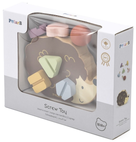 קיפוד הברגות מעץ מלא 7 חלקים 4