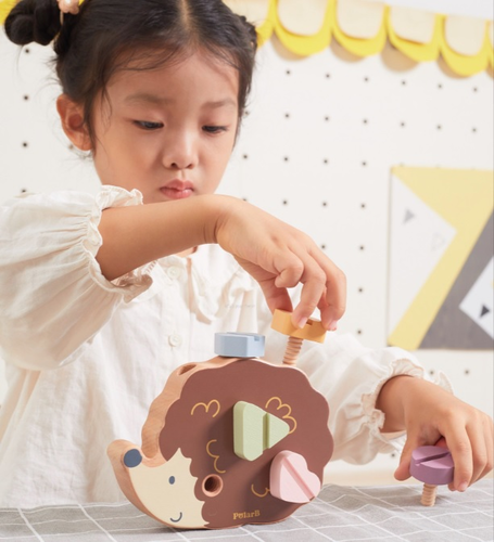קיפוד הברגות מעץ מלא 7 חלקים 6