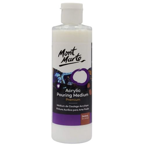 מדיום פורינג אקרילי 240 מל Mont Marte Pouring