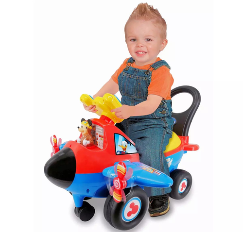 בימבה מטוס 2 ב 1 מנגנת ומאירה - מיקי מאוס 2