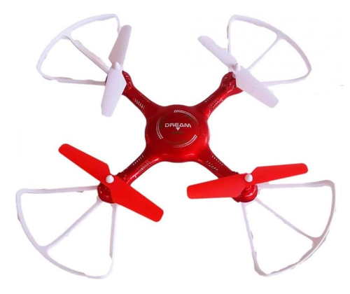 רחפן נטען DRONE FIVE עם מצלמת WIFI, שלט רחוק ואורות LED צבעוניים - אדום 1
