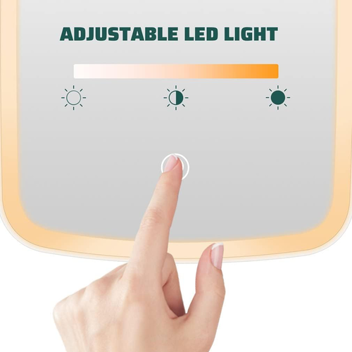 מראת איפור שולחנית עם 3 מצבי תאורת LED וטעינת USB 4