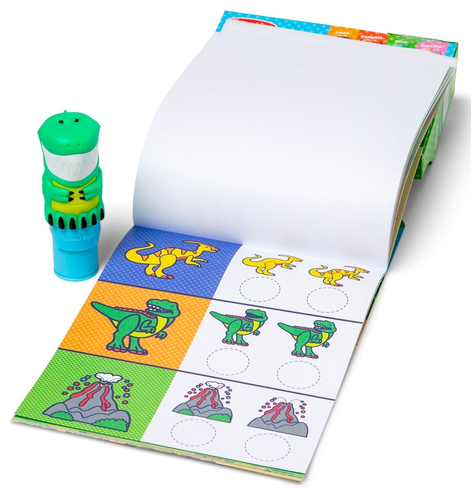 Sticker WOW! חוברת מדבקות 24 דפים עם מכשיר הדבקה אוטומטי ו 300 מדבקות - אולי הדינוזאור 2