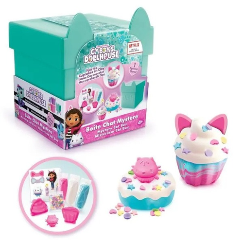 קופסה עם ערכת יצירה בהפתעה Mystery Cat Box בית הבובות של גבי (מגוון צבעים) 1