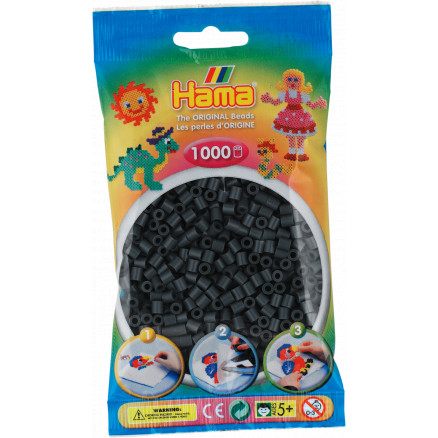 שקית 1000 חרוזי גיהוץ - שחור 1