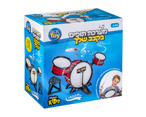 מערכת תופים 4 חלקים עם שרפשרף 'בקצב שלך' - שחור 4