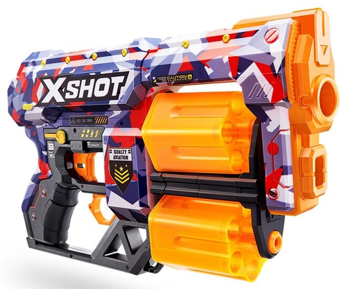 רובה ילדים אקס שוט SKINS כולל 12 חיצי ספוג למשחקי מלחמה עם חברים בחצר - MALICE 2