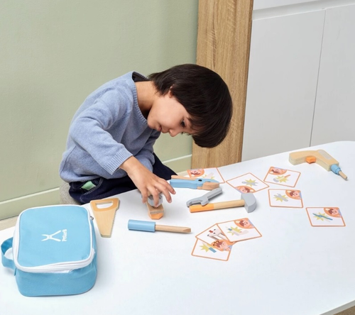 תיק נגרים עם 12 כלי עבודה ו 8 כרטיסיות דו-צדדיות להתאמה 5