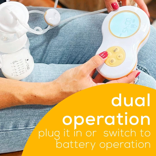 משאבת חלב כפולה BY70 עם 10 עוצמות שאיבה, מסך LCD לשליטה ובקרה, אפשרות הפעלה עם סוללות  4