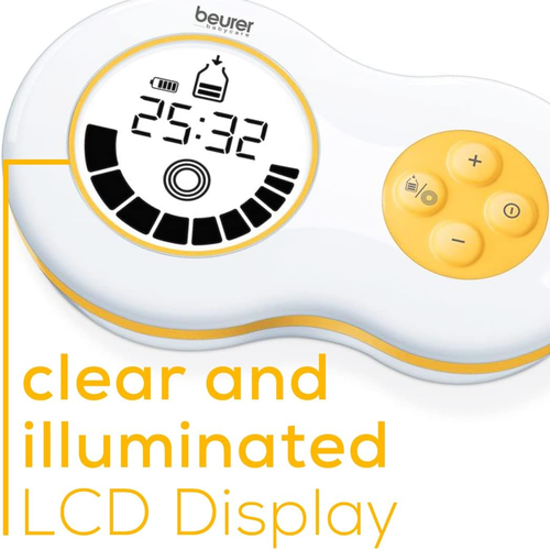 משאבת חלב כפולה BY70 עם 10 עוצמות שאיבה, מסך LCD לשליטה ובקרה, אפשרות הפעלה עם סוללות  5