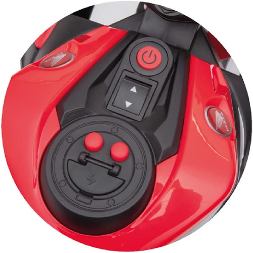 אופנוע ממונע 12V לילדים דמוי הונדה Honda CBR 1000RR עם אורות, קולות מנוע וגלגלי עזר ונסיעה לשני הכיוונים - אדום 7