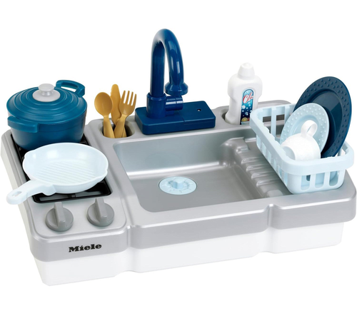 כיור וכיריים MIELE עם ברז מים זורמים למשחקי דמיון 12 חלקים 2