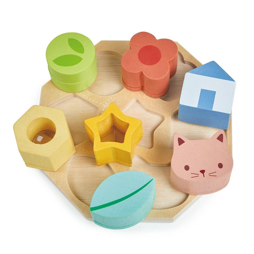 לוח התאמת צורות רב חושי 7 חלקים מעץ 3