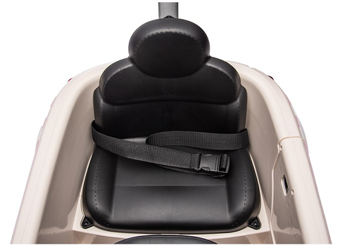 בימבה דחיפה בדמות FIAT 500 עם ידית הורה, דלתות נפתחות, גגון וצלילים - כחול 7