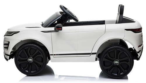 מכונית ממונעת 12V לילדים בדמות ריינג' רובר Range Rover Evoque עם שלט רחוק, אורות ומושב כפול - שחור 3
