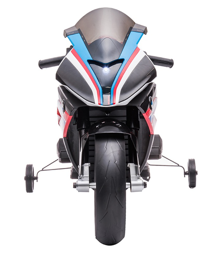 אופנוע ממונע 12V דגם HP4 עם גלגלי עזר ניתנים להסרה - כחול 5