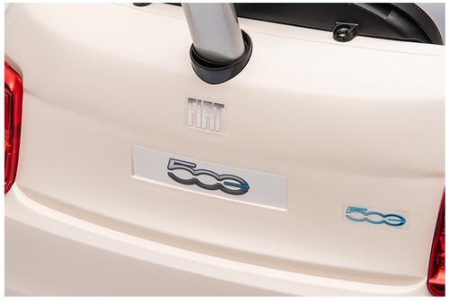 בימבה דחיפה בדמות FIAT 500 עם ידית הורה, דלתות נפתחות, גגון וצלילים - ורוד 6