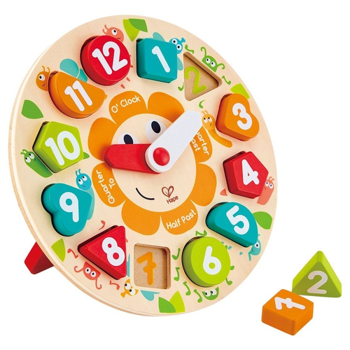 שעון לימודי התאם צורה מעץ 13 חלקים 1