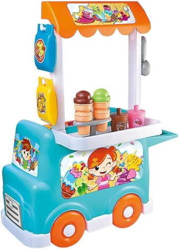 דוכן / עגלת גלידה עם צלילים ו 26 אביזרי משחק 1
