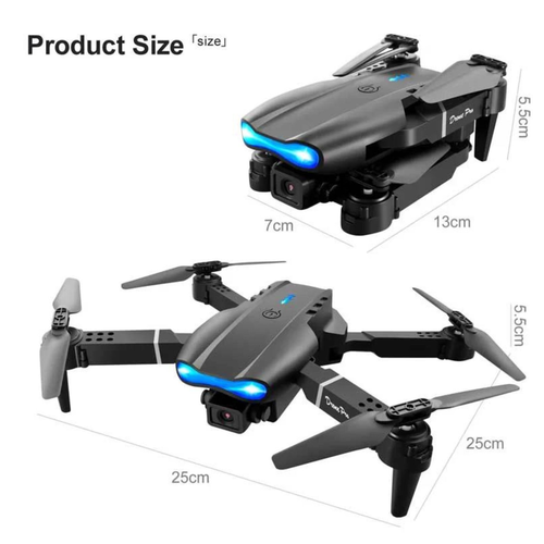 רחפן נטען Selfie Drone עם 2 מצלמות WIFI, זרועות מתקפלות ושלט רחוק (שחור או לבן) 3
