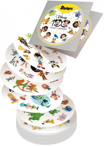 משחק קופסא דאבל Dobble דיסני 5 משחקים באחד במהדורה חגיגית לכבוד 100 שנים לדיסני 2