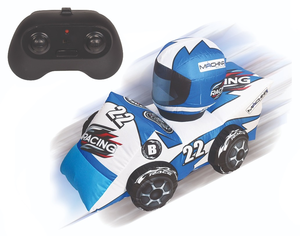 מכונית מרוץ מתנפחת 80 ס"מ, נטענת על שלט רחוק 2.4GHZ - כחול
