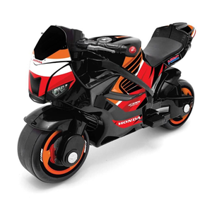 בימבה אופנוע הראשון שלי HONDA עם אפקטים קוליים לגיל שנתיים ומעלה - שחור