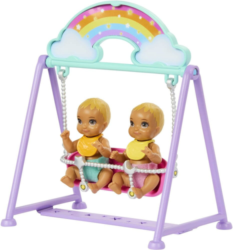 ברבי סקיפר מארז תאומים עם מיטה כפולה, נדנדה ושלל אביזרים 3