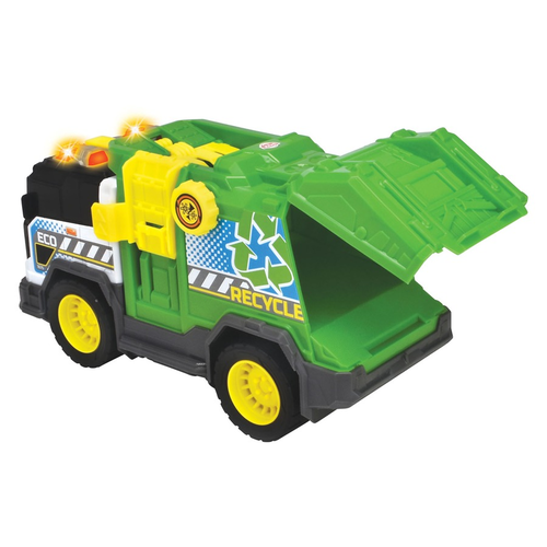 משאית מיחזור עם אורות וצלילים, מתקן ריקון ופח 2