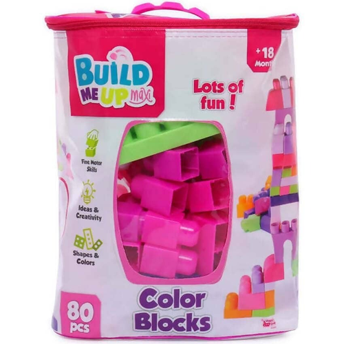 שק 80 לבני הרכבה (ורוד) Build me Up 1