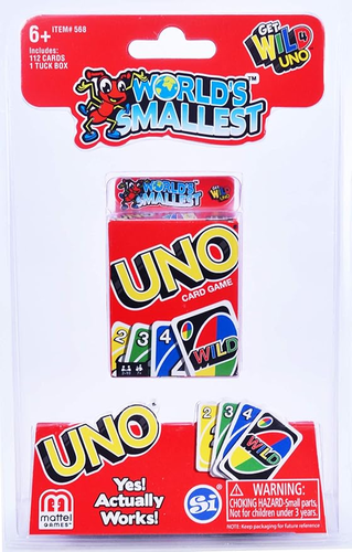 משחק קלפים UNO בגודל מיניאטורי 1