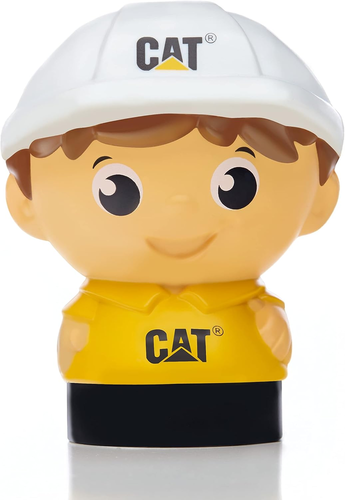 משאית עפר CAT עם דמות ו 6 לבני בניה 9