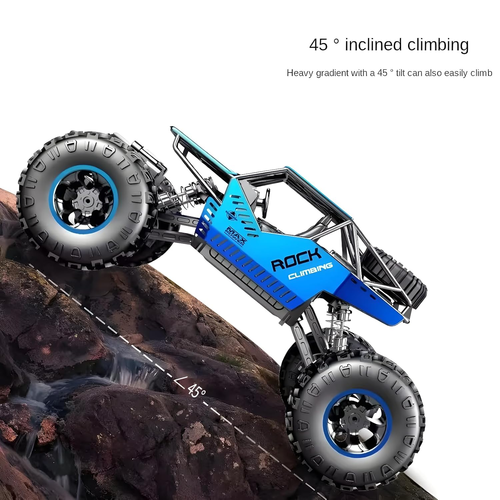 מכונית שטח ענקית Climbing Car עם בולמי קפיץ, צמיגי גומי וסוללה נטענת (מגוון צבעים) 4
