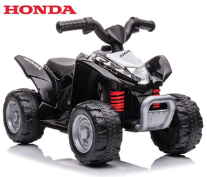 טרקטורון ממונע 6V רחב ויציב לילדים הונדה Quad HONDA ATV עם אורות - שחור