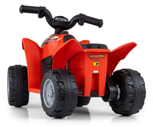 טרקטורון ממונע 6V רחב ויציב לילדים הונדה Quad HONDA ATV עם אורות - שחור 3