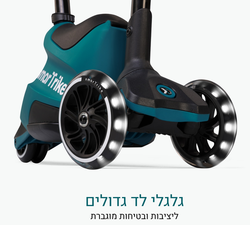 Xtend רייד און 4 ב 1 מבימבה לגיל שנה עד קורקינט לגיל 12 - כחול מנטה 5
