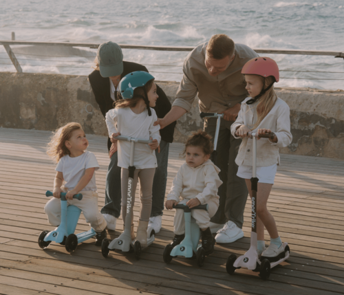 Xtend מיני+ קורקינט רב-שלבי מתקפל עם מדרך מתארך ואורות בגלגלים לגילאי 2-9 שנים - ירוק 11