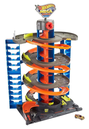 חניות מכוניות ענק עם מעלית ומכונית 1
