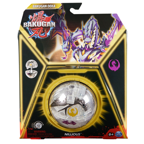כדור בקוגן Bakugan Deka ג'מבו משנה צורה לדמות עם ליבת כוח וקלף עונה 5 - NILLIOUS 4