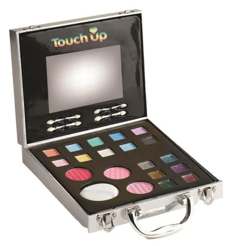 טאץ' אפ Touch Up: מזוודת איפור 19 אביזרים (בטוח לשימוש) חגיגה צבעונית 1