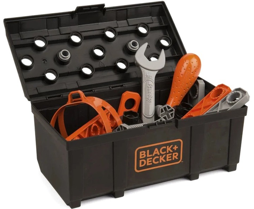 ארגז כלי עבודה לילדים 34 חלקים בלאק אנד דקר Black&Decker 1