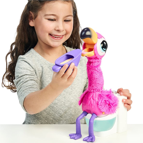 בובה אינטרקטיבית מדברת, אוכלת ועושה קקי - Gotta Go Flamingo פלמינגו 2