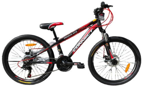אופני הרים לילדים ונוער קונקט פרימיום MTB עם שלדת אלומיניום, 6 הילוכים, גלגלי 