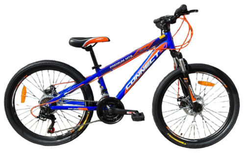 אופני הרים לילדים ונוער קונקט פרימיום MTB עם שלדת אלומיניום, 6 הילוכים, גלגלי 
