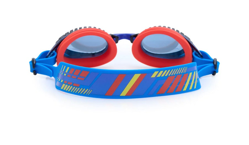 משקפת בריכה מעוצבת לילדים 100% סיליקון עם הגנת UV ומונע אדים - טורבו אדום (גיל 3+) 2