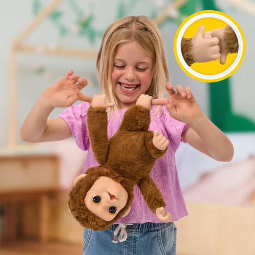 Little Live Pets: מנגו הקוף האינטראקטיבי מגיב למגע וליטוף עם למעלה מ 50 אפקטים קוליים 4